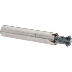 Accupro - 1/2° 1/2" Cut Diam, 0.187" Cut Width, 1/2" Shank, Solid Carbide Double-Angle Cutter - Exact Tool & Supply