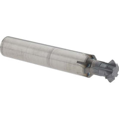 Accupro - 1/2° 1/2" Cut Diam, 0.187" Cut Width, 1/2" Shank, Solid Carbide Double-Angle Cutter - Exact Tool & Supply