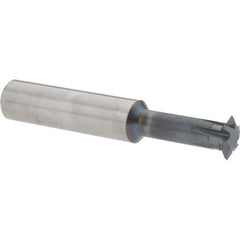 Accupro - 1/2° 1/2" Cut Diam, 0.109" Cut Width, 1/2" Shank, Solid Carbide Double-Angle Cutter - Exact Tool & Supply