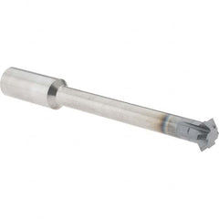 Accupro - 1/2° 1/2" Cut Diam, 0.187" Cut Width, 1/2" Shank, Solid Carbide Double-Angle Cutter - Exact Tool & Supply