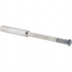 Accupro - 1/2° 1/2" Cut Diam, 0.187" Cut Width, 1/2" Shank, Solid Carbide Double-Angle Cutter - Exact Tool & Supply