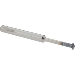 Accupro - 1/4° 1/4" Cut Diam, 0.072" Cut Width, 1/4" Shank, Solid Carbide Double-Angle Cutter - Exact Tool & Supply