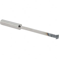 Accupro - 1/4° 1/4" Cut Diam, 0.072" Cut Width, 1/4" Shank, Solid Carbide Double-Angle Cutter - Exact Tool & Supply