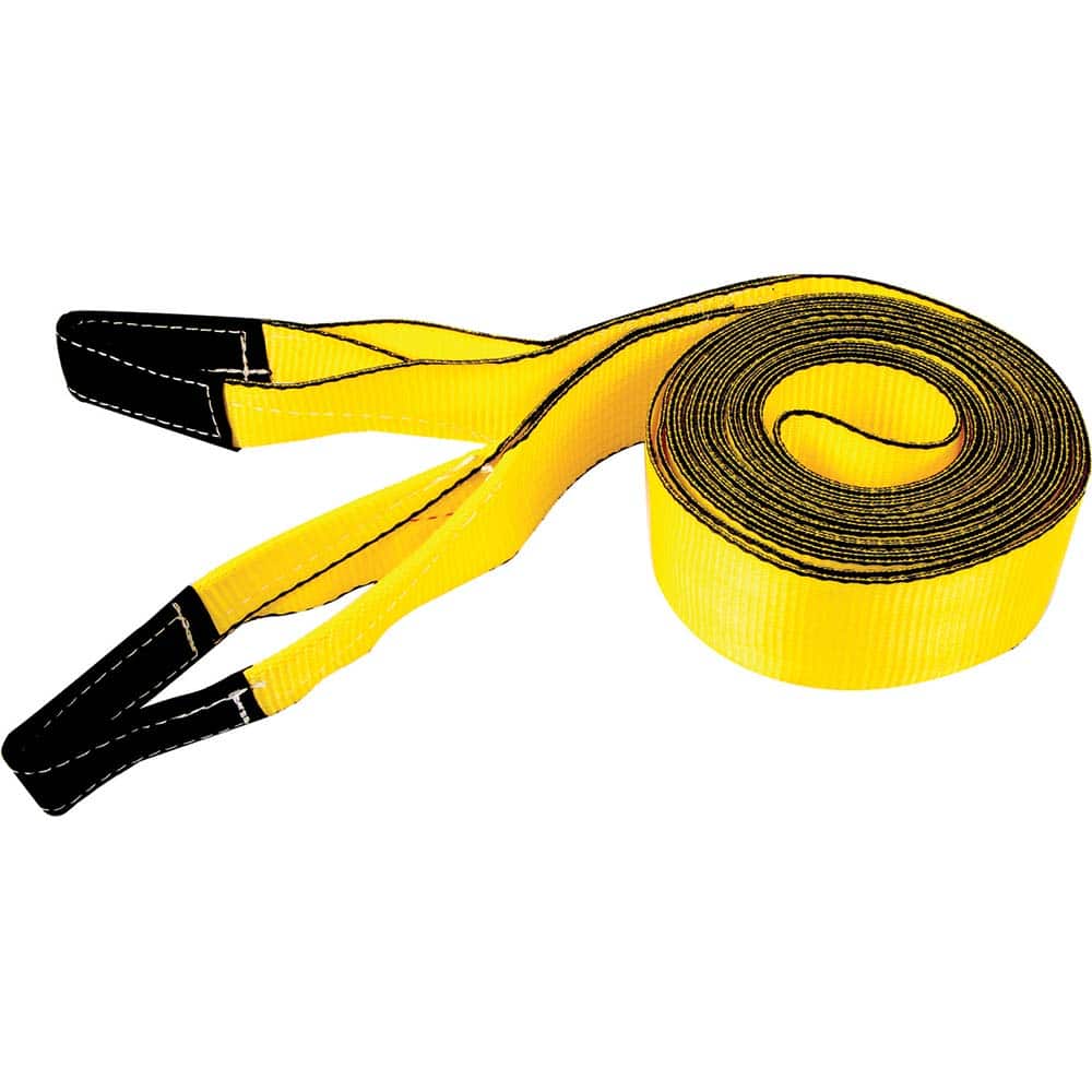 Erickson Manufacturing - Tow Rope, Cable & Chain; Type: Tow Strap ; End Type: Loop ; Material: Polyester ; Length (Feet): 30 ; Capacity (Lb.): 20000.00 ; Width (Inch): 4 - Exact Tool & Supply