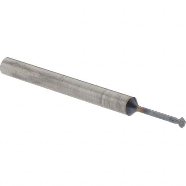 Accupro - 5/64° 5/64" Cut Diam, 0.039" Cut Width, 1/8" Shank, Solid Carbide Double-Angle Cutter - Exact Tool & Supply