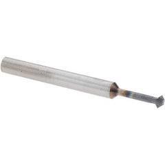 Accupro - 5/32° 5/32" Cut Diam, 0.078" Cut Width, 3/16" Shank, Solid Carbide Double-Angle Cutter - Exact Tool & Supply