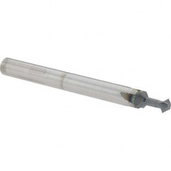 Accupro - 5/32° 5/32" Cut Diam, 0.078" Cut Width, 3/16" Shank, Solid Carbide Double-Angle Cutter - Exact Tool & Supply
