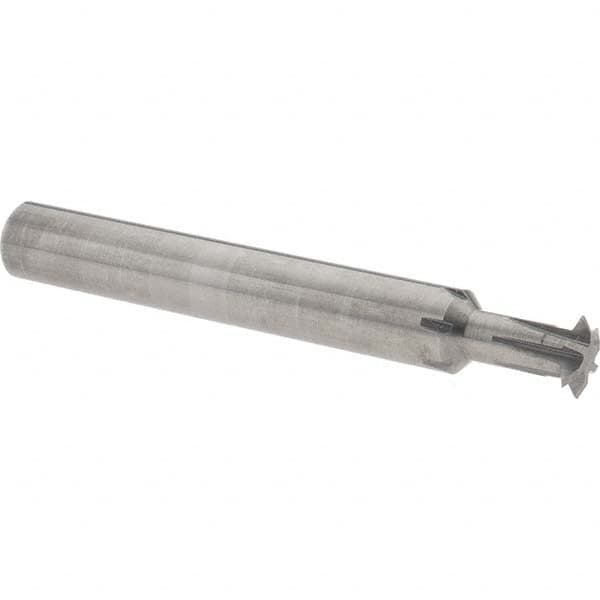 Accupro - 5/16° 5/16" Cut Diam, 0.072" Cut Width, 5/16" Shank, Solid Carbide Double-Angle Cutter - Exact Tool & Supply