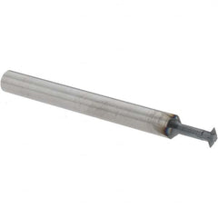 Accupro - 5/32° 5/32" Cut Diam, 0.045" Cut Width, 3/16" Shank, Solid Carbide Double-Angle Cutter - Exact Tool & Supply
