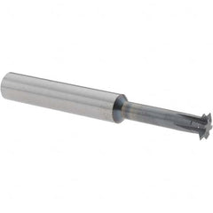 Accupro - 5/16° 5/16" Cut Diam, 0.072" Cut Width, 5/16" Shank, Solid Carbide Double-Angle Cutter - Exact Tool & Supply