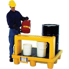 UltraTech - 4' Long x 1.2' Wide x 24" High, Spill Containment Stacking Shelf - Compatible with Spill Pallets & Decks - Exact Tool & Supply