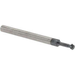 Accupro - 1/8° 1/8" Cut Diam, 0.062" Cut Width, 1/8" Shank, Solid Carbide Double-Angle Cutter - Exact Tool & Supply
