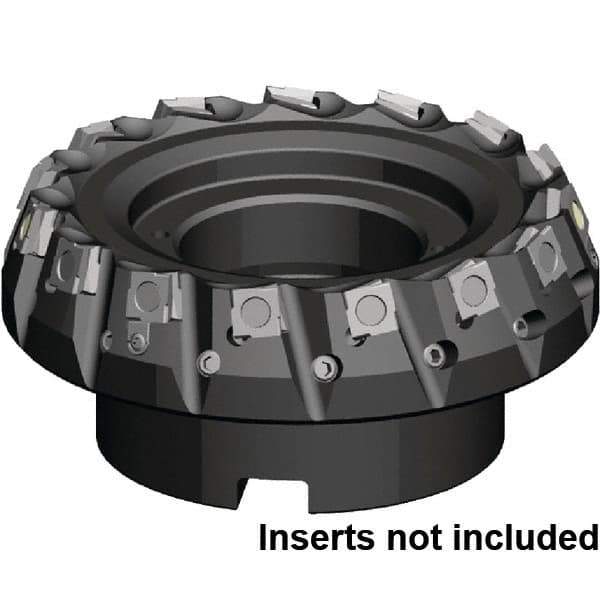 Kennametal - 125mm Cut Diam, 40mm Arbor Hole, 6.5mm Max Depth of Cut, 20° Indexable Chamfer & Angle Face Mill - 12 Inserts, SPHX 15T6... Insert, Right Hand Cut, 12 Flutes, Through Coolant, Series Fix-Perfect - Exact Tool & Supply
