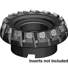Kennametal - 125mm Cut Diam, 40mm Arbor Hole, 6.5mm Max Depth of Cut, 20° Indexable Chamfer & Angle Face Mill - 12 Inserts, SPHX 15T6... Insert, Right Hand Cut, 12 Flutes, Through Coolant, Series Fix-Perfect - Exact Tool & Supply