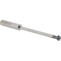 Accupro - 1/4° 1/4" Cut Diam, 1/8" Cut Width, 1/4" Shank, Solid Carbide Double-Angle Cutter - Exact Tool & Supply