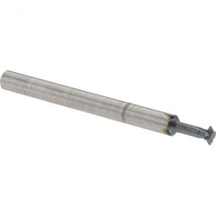 Accupro - 1/8° 1/8" Cut Diam, 0.036" Cut Width, 1/8" Shank, Solid Carbide Double-Angle Cutter - Exact Tool & Supply