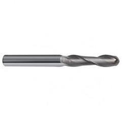 3/16" Dia. - 2-1/2" OAL - 30 Helix Bright CBD Ball Nose EM - 2 FL - Exact Tool & Supply