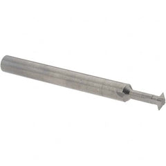 Accupro - 3/16° 3/16" Cut Diam, 0.055" Cut Width, 3/16" Shank, Solid Carbide Double-Angle Cutter - Exact Tool & Supply