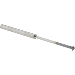 Accupro - 1/8° 1/8" Cut Diam, 0.062" Cut Width, 1/8" Shank, Solid Carbide Double-Angle Cutter - Exact Tool & Supply