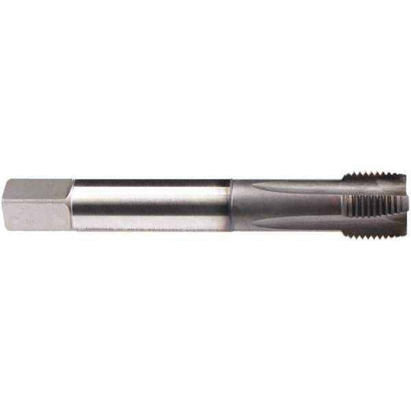 Emuge - 1/2-13 UNC 4 Flute BT Plug Spiral Flute Tap - High Speed Steel, GLT-1 Finish, 4.331" OAL, Right Hand Flute, Right Hand Thread, Series Rekord B-Z - Exact Tool & Supply