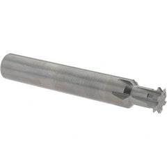 Accupro - 3/8° 3/8" Cut Diam, 0.072" Cut Width, 3/8" Shank, Solid Carbide Double-Angle Cutter - Exact Tool & Supply