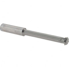Accupro - 3/8° 3/8" Cut Diam, 1/8" Cut Width, 3/8" Shank, Solid Carbide Double-Angle Cutter - Exact Tool & Supply