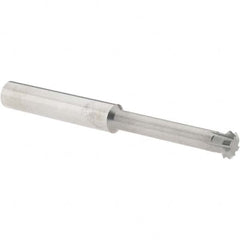 Accupro - 3/8° 3/8" Cut Diam, 1/8" Cut Width, 3/8" Shank, Solid Carbide Double-Angle Cutter - Exact Tool & Supply