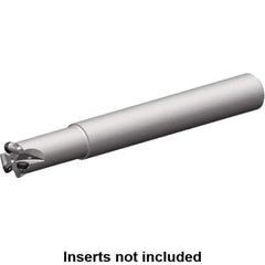 Kennametal - 19.76mm Cutting Diam, 1-1/4" Shank Diam, 1-1/4" Max Depth of Cut, Straight Shank Indexable Copy End Mill - 3 Inserts, RP.. 1204M0.. Insert, 7713 Toolholder, Steel, Through Coolant - Exact Tool & Supply