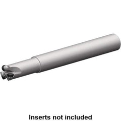 Kennametal - 22mm Cutting Diam, 32mm Shank Diam, 5mm Max Depth of Cut, Straight Shank Indexable Copy End Mill - 3 Inserts, RP.. 10T3M0.. Insert, 7713 Toolholder, Steel, Through Coolant - Exact Tool & Supply