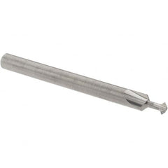 Accupro - 3/32° 3/32" Cut Diam, 0.047" Cut Width, 1/8" Shank, Solid Carbide Double-Angle Cutter - Exact Tool & Supply