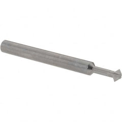 Accupro - 3/16° 3/16" Cut Diam, 0.093" Cut Width, 3/16" Shank, Solid Carbide Double-Angle Cutter - Exact Tool & Supply