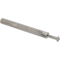 Accupro - ° 3mm Cut Diam, 0.059" Cut Width, 1/8" Shank, Solid Carbide Double-Angle Cutter - Exact Tool & Supply