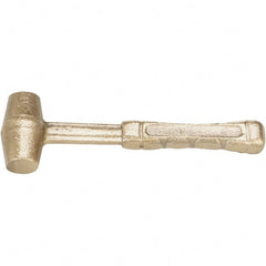 American Hammer - 1/2 Lb Head 1-1/2" Face Zinc Aluminum Alloy Non-Sparking - Exact Tool & Supply