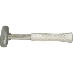 American Hammer - 1-1/2 Lb Head 1-3/4" Face Aluminum Non-Marring Hammer - Exact Tool & Supply