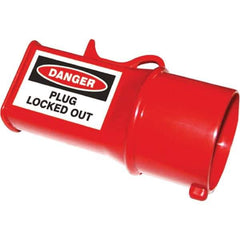 NMC - Plastic Socket Lockout - 380/415 Volt, 1 Padlock, 1 Circuit, English - Exact Tool & Supply
