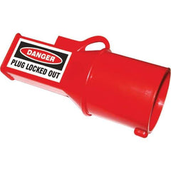 NMC - Plastic Socket Lockout - 500 Volt, 1 Padlock, 1 Circuit, English - Exact Tool & Supply