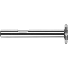 Harvey Tool - 3/4" Cut Diam, 1/8" Cut Width, 1/2" Shank, Straight-Tooth Woodruff Keyseat Cutter - Exact Tool & Supply