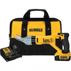 DeWALT - 2,500 SPM, 20 Volt, Pistol Grip Handle, Handheld Cordless Shear - 5/8" Cutting Capacity - Exact Tool & Supply