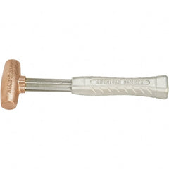 American Hammer - 1-1/2 Lb Nonsparking Copper Hammer - Exact Tool & Supply