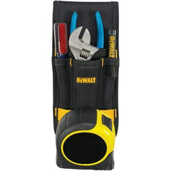 CLC - General Purpose Holster with 4 Pockets - Ballistic Polyester, Black/Yellow - Exact Tool & Supply