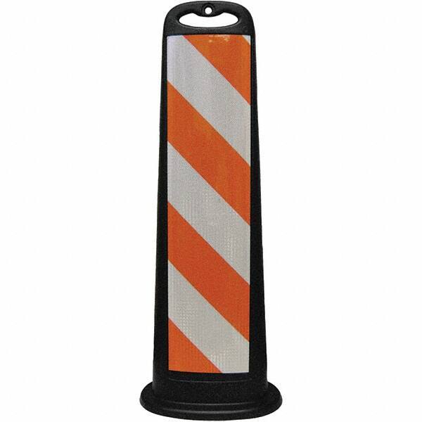 PRO-SAFE - Traffic Barrels, Delineators & Posts Type: Vertical Panel Material: Polyethylene - Exact Tool & Supply