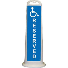PRO-SAFE - Traffic Barrels, Delineators & Posts Type: Vertical Panel Material: Polyethylene - Exact Tool & Supply