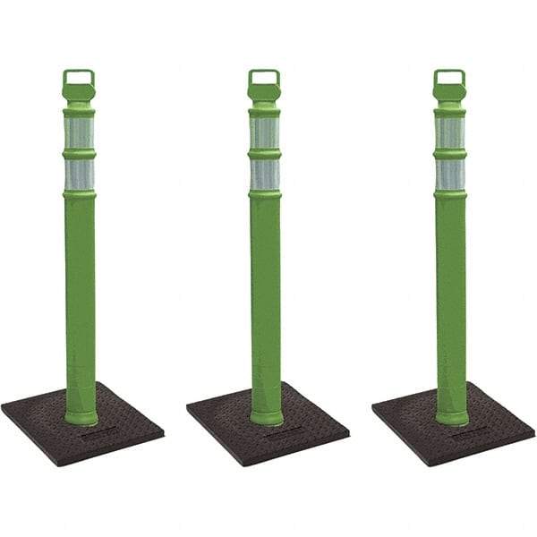 PRO-SAFE - Traffic Barrels, Delineators & Posts Type: Delineator Post Material: Polyethylene - Exact Tool & Supply
