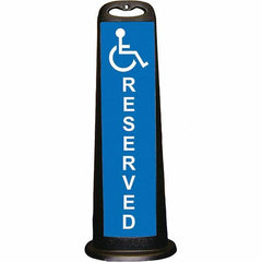 PRO-SAFE - Traffic Barrels, Delineators & Posts Type: Vertical Panel Material: Polyethylene - Exact Tool & Supply