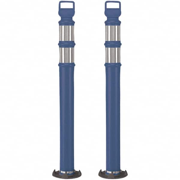 PRO-SAFE - 2 4-Piece Kits 45" High x 6" Wide, Reflective Delineator Post - Exact Tool & Supply
