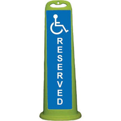 PRO-SAFE - Traffic Barrels, Delineators & Posts Type: Vertical Panel Material: Polyethylene - Exact Tool & Supply