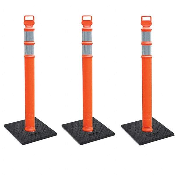 PRO-SAFE - Traffic Barrels, Delineators & Posts Type: Delineator Post Material: Polyethylene - Exact Tool & Supply