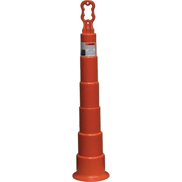 PRO-SAFE - Traffic Barrels, Delineators & Posts Type: Channelizer Cone Material: Polyethylene - Exact Tool & Supply