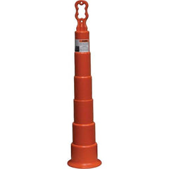 PRO-SAFE - Traffic Barrels, Delineators & Posts Type: Channelizer Cone Material: Polyethylene - Exact Tool & Supply