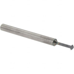 Accupro - 3/32° 3/32" Cut Diam, 0.047" Cut Width, 1/8" Shank, Solid Carbide Double-Angle Cutter - Exact Tool & Supply